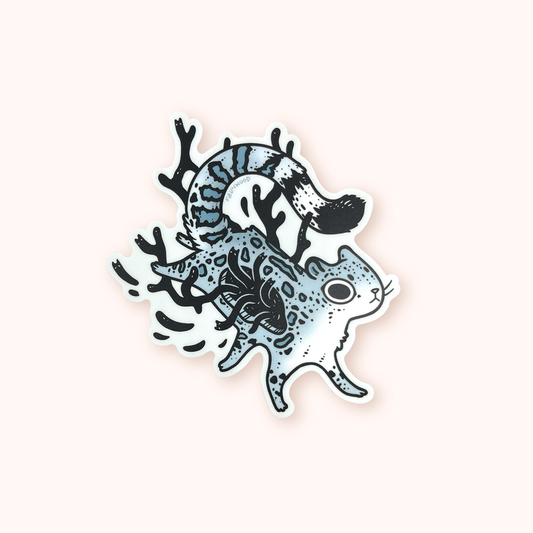 Snow Leopard ✦ Matte Vinyl Sticker