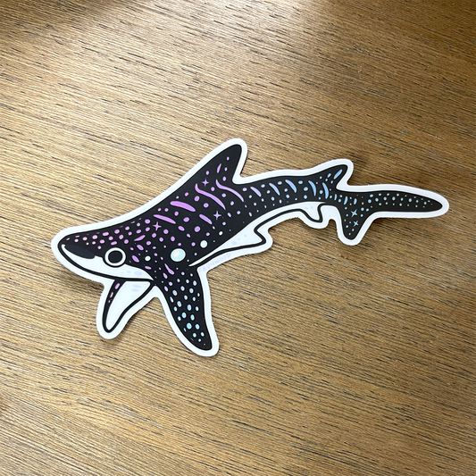 Whale Shark (Dark) ✦ Holo Vinyl Sticker