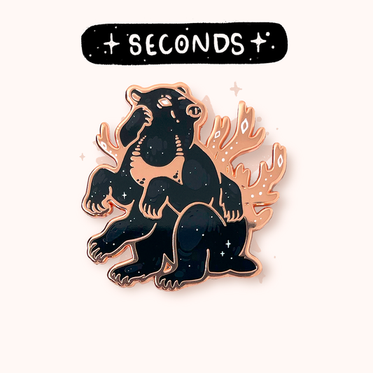 Moon Bear ✦ Hard Enamel Pin (Seconds)