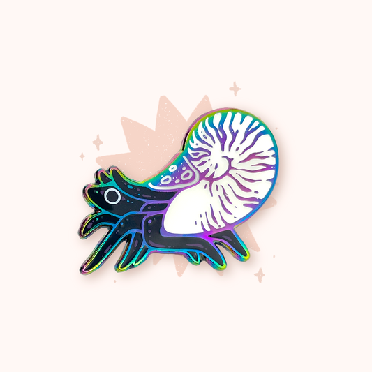 Nautiloid ✦ Rainbow Pin