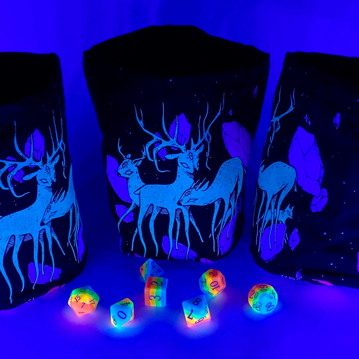 Faunwood x BLKRNBW ✦ Space Minerals Dice Bag Kit