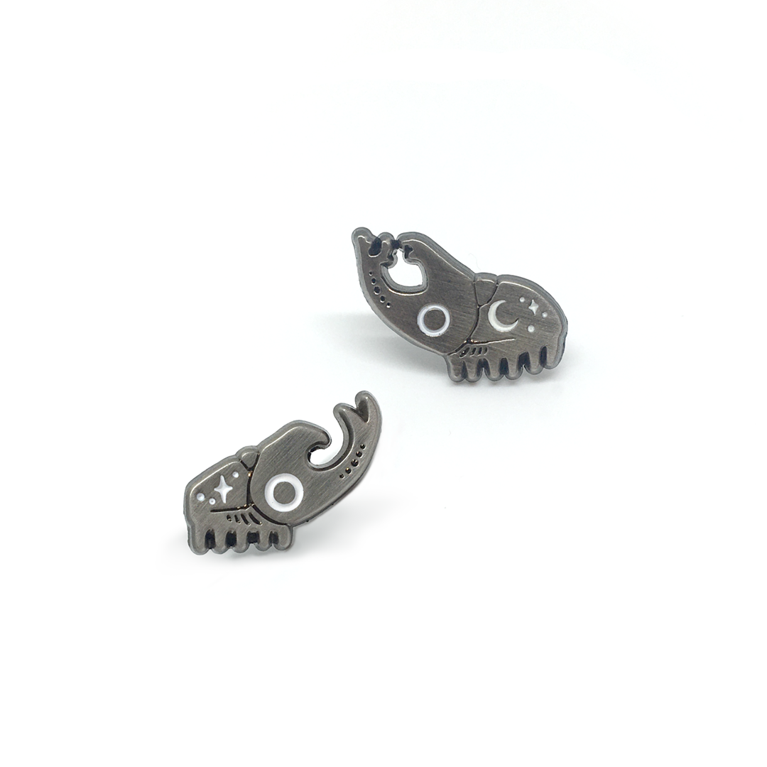 Beetle Squad Mini Pin Set ✦ Silver Nickel